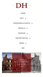 Mobile Screenshot of davenporthousemuseum.org